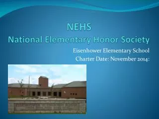 NEHS National Elementary Honor Society