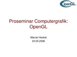 proseminar computergrafik opengl
