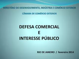 minist rio do desenvolvimento ind stria e com rcio exterior
