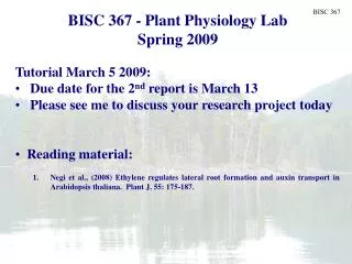 Plant Biology Fall 2006