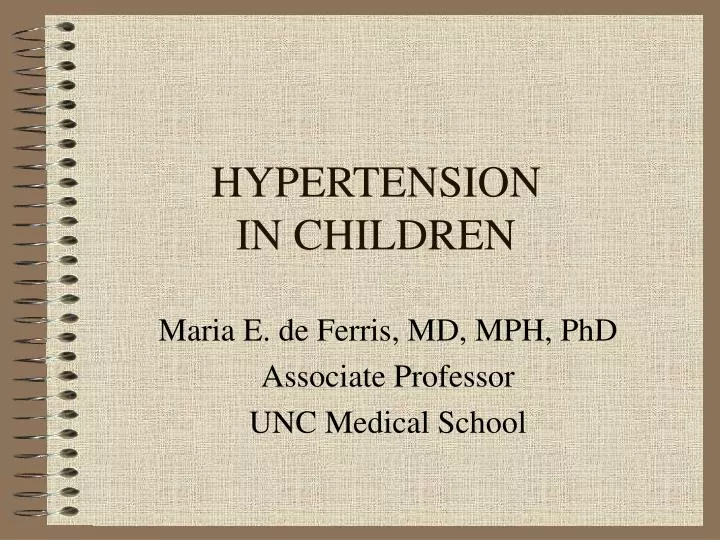 hypertension in children