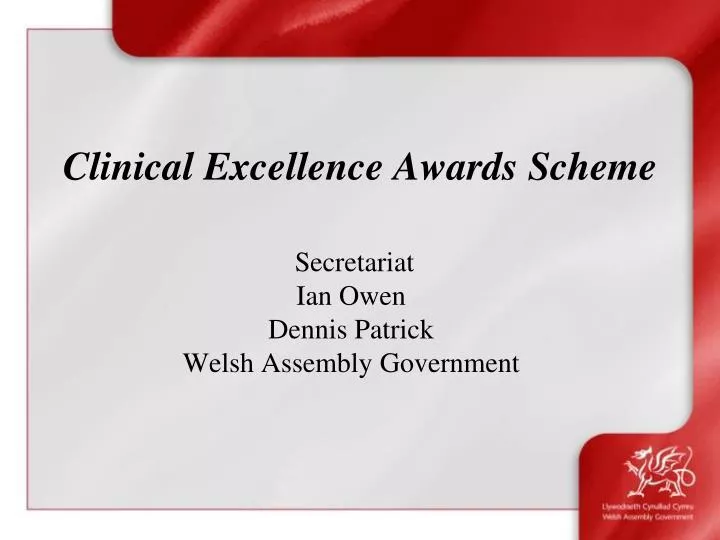 clinical excellence awards scheme