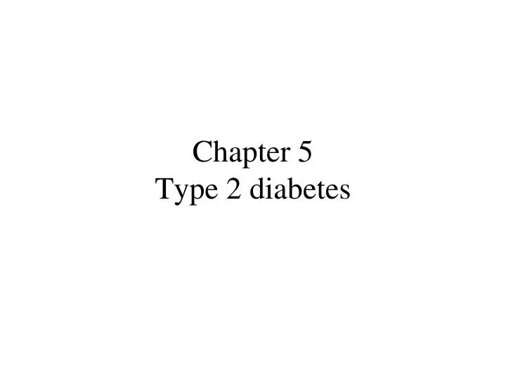 chapter 5 type 2 diabetes