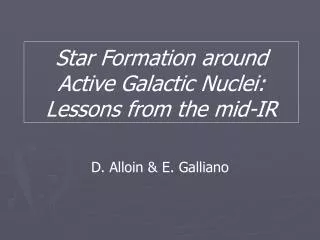Star Formation around Active Galactic Nuclei: Lessons from the mid-IR