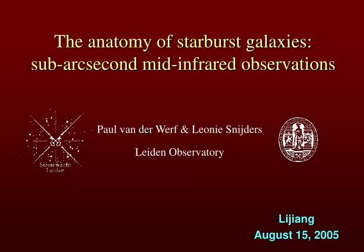 the anatomy of starburst galaxies sub arcsecond mid infrared observations