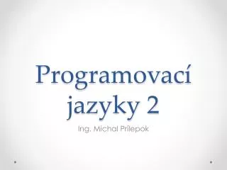 programovac jazyky 2