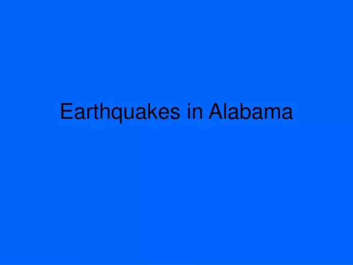 earthquakes in alabama