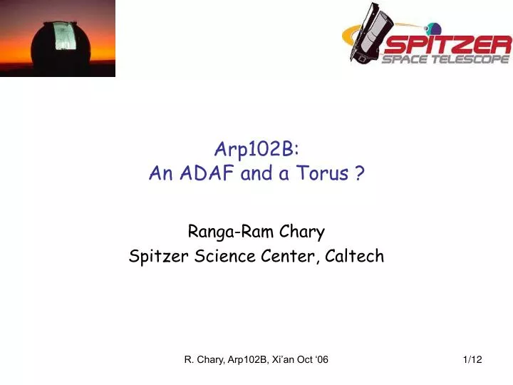 arp102b an adaf and a torus