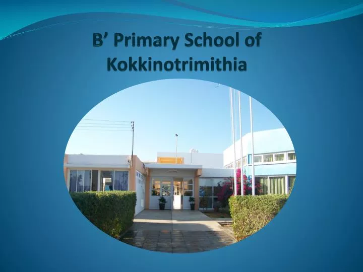 b primary school of kokkinotrimithia