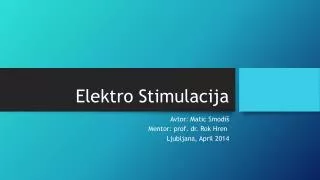 elektro stimulacija