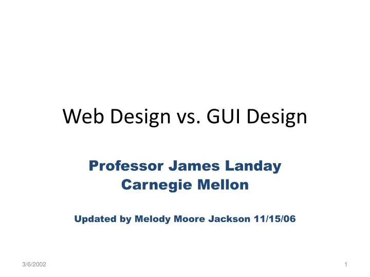web design vs gui design
