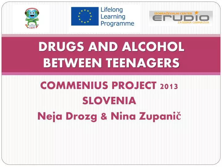drugs and alcohol between teenagers