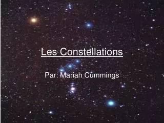 les constellations