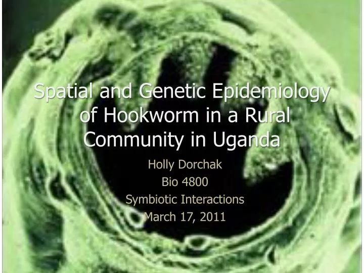 spatial and genetic epidemiology of hookworm in a rural community in uganda