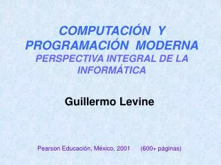 computaci n y programaci n moderna perspectiva integral de la inform tica
