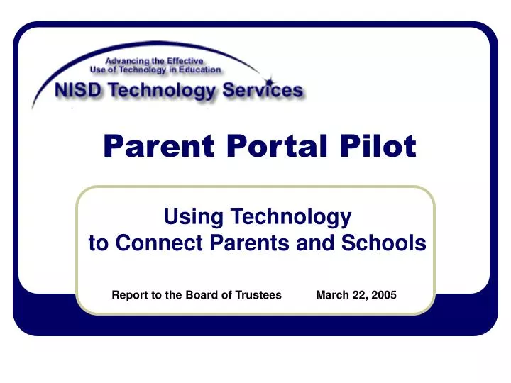 parent portal pilot