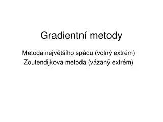 gradientn metody