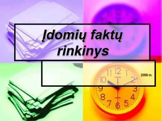 domi fakt rinkinys