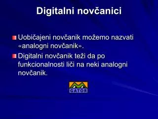 digitalni nov anici