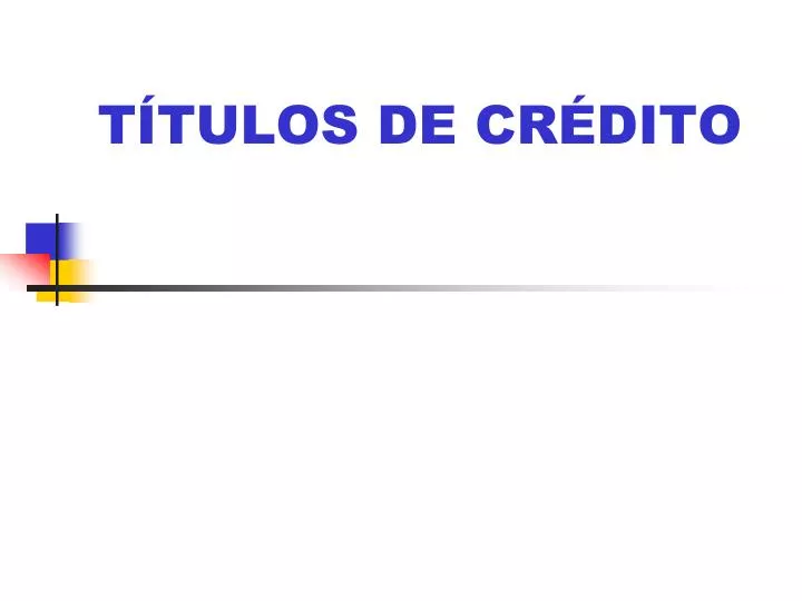 PPT - TÍTULOS DE CRÉDITO PowerPoint Presentation, Free Download - ID ...