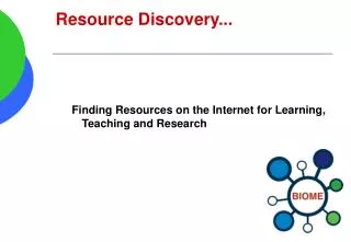 Resource Discovery...