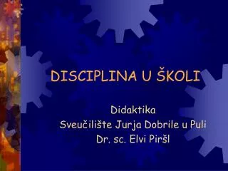 disciplina u koli