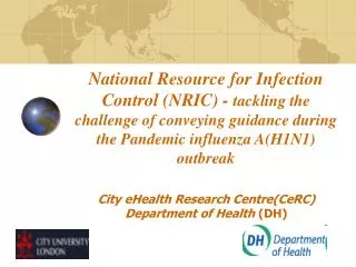 City eHealth Research Centre(CeRC) Department of Health (DH)