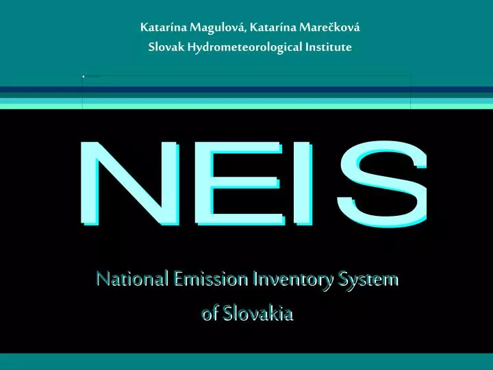 national emission inventory system of slovakia