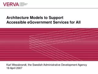 Architecture Models to Support Accessible eGovernment Services for All