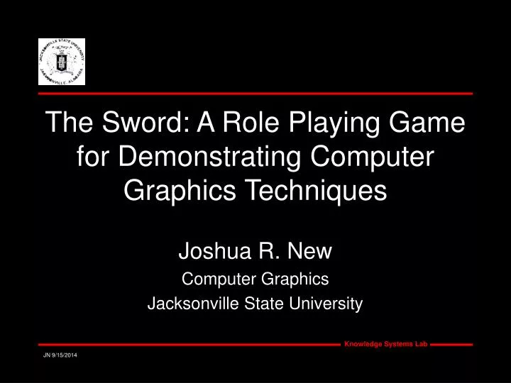 the sword a role playing game for demonstrating computer graphics techniques