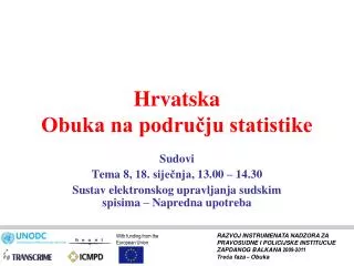 hrvatska obuka na podru ju statistike
