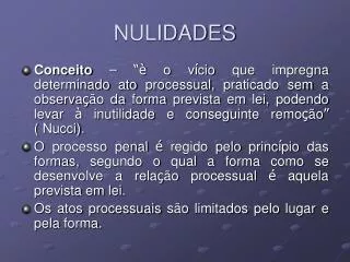 nulidades
