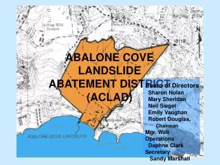 ABALONE COVE LANDSLIDE ABATEMENT DISTRICT (ACLAD)