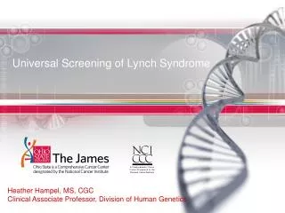 Universal Screening of Lynch Syndrome