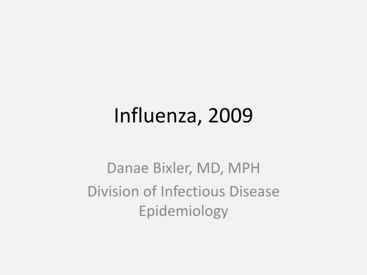 influenza 2009