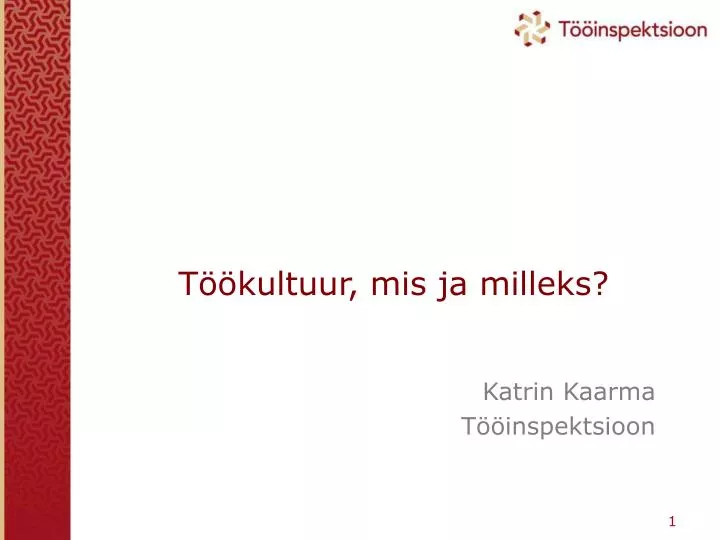 t kultuur mis ja milleks