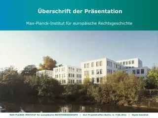 berschrift der pr sentation