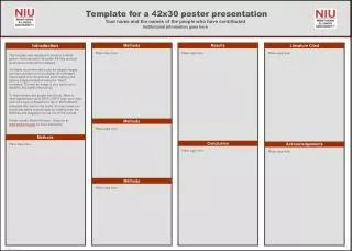 Template for a 42x30 poster presentation