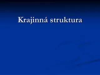 krajinn struktura
