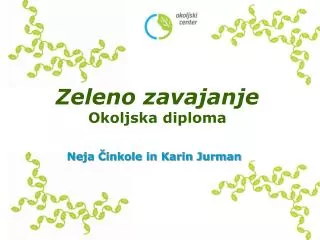 zeleno zavajanje okoljska diploma