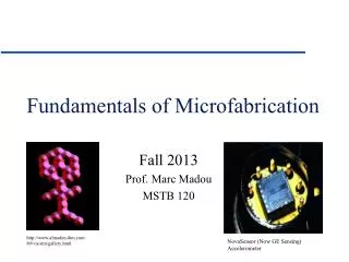 Fundamentals of Microfabrication