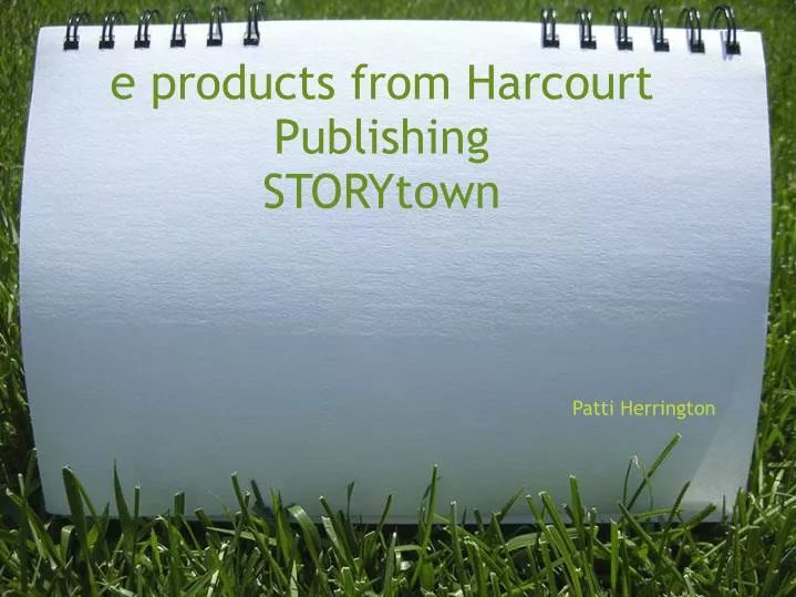 e products from harcourt publishing storytown