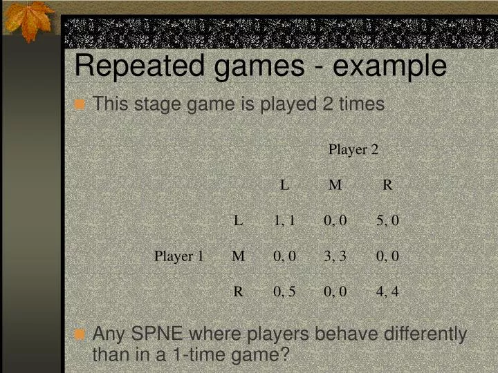 repeated games example