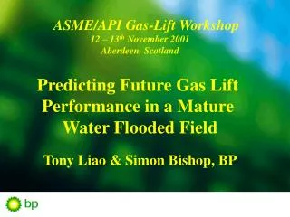 ASME/API Gas-Lift Workshop