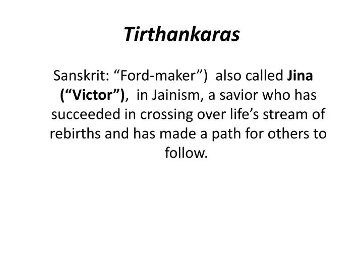 tirthankaras