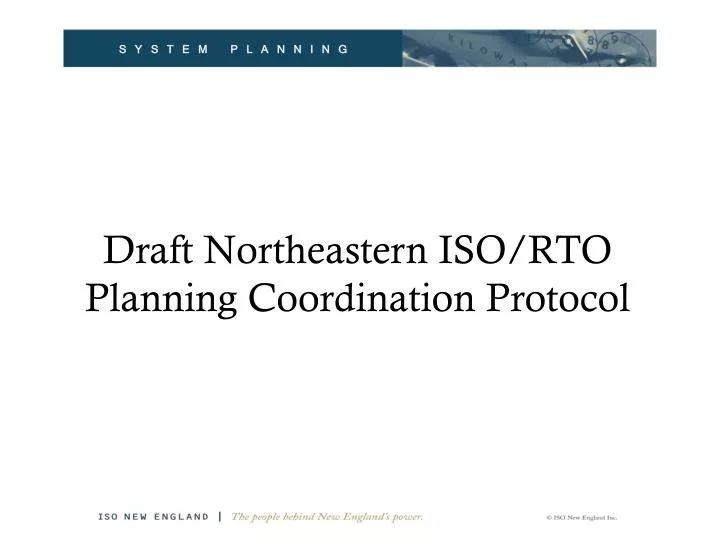 draft northeastern iso rto planning coordination protocol