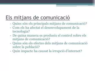 els mitjans de comunicaci