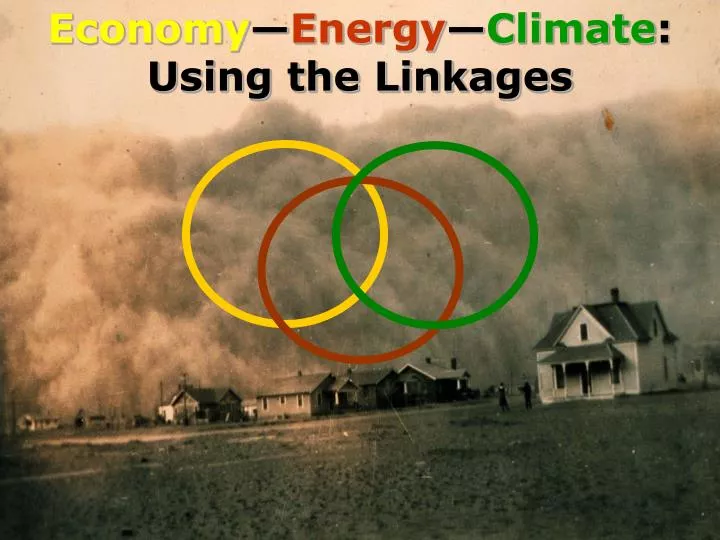 economy energy climate using the linkages