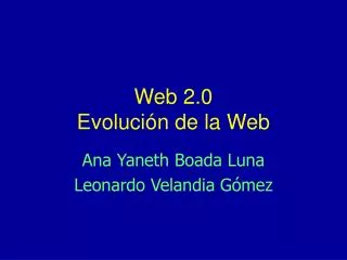 web 2 0 evoluci n de la web