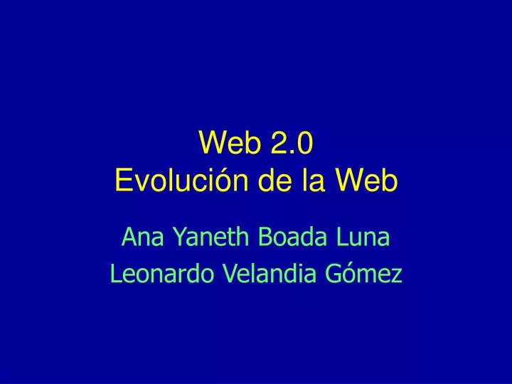 web 2 0 evoluci n de la web